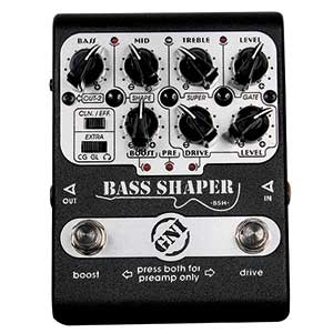 GNI BSH Bass Shaper<br>Педаль мультиэффектов для бас гитары, Overdrive, Booster и Pre-Amp