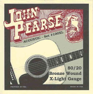 John Pearse 100XL<br>Струны для акустической гитары .008 - .038