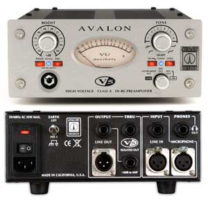 Avalon Design V5<br>Одноканальный микрофонный предусилитель Класса А