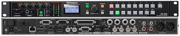 Roland Professional AV выпустила 6-канальный видеосвитчер+аудиомикшер XS-62S